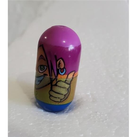 Mighty Beanz X-Treme Bean 2004 Purple Hair Character Capsule Moose Toys JA-RU - Picture 7 of 7